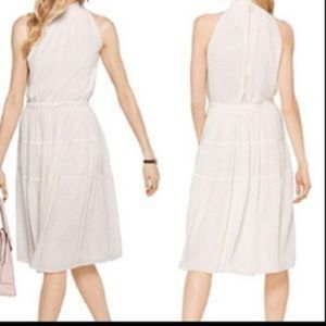 XXS Michael Michael Kors Smocked Ivory Midi Dress